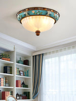 Retro Floral Resin Recessed Ceiling Light 11