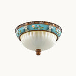 Retro Floral Resin Recessed Ceiling Light 16