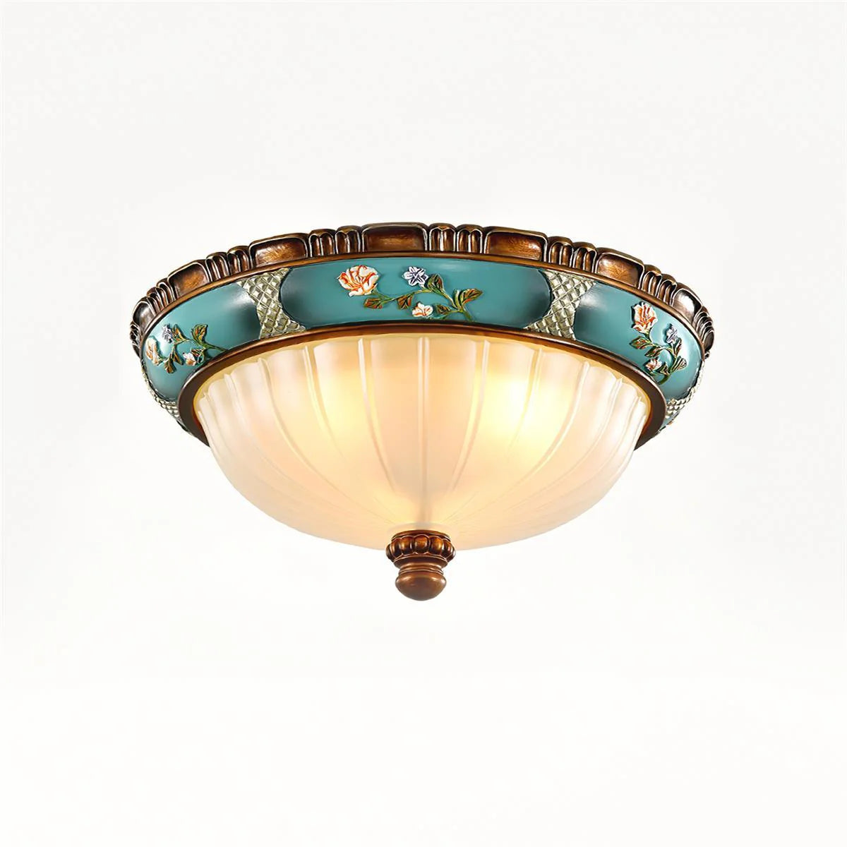 Retro Floral Resin Recessed Ceiling Light 17