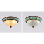 Retro Floral Resin Recessed Ceiling Light 21