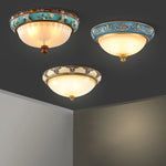 Retro Floral Resin Recessed Ceiling Light 22