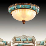 Retro Floral Resin Recessed Ceiling Light 3