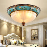 Retro Floral Resin Recessed Ceiling Light 7