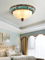 Retro Floral Resin Recessed Ceiling Light 9