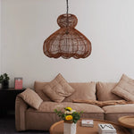 Retro Rattan Pendant Lamp 7