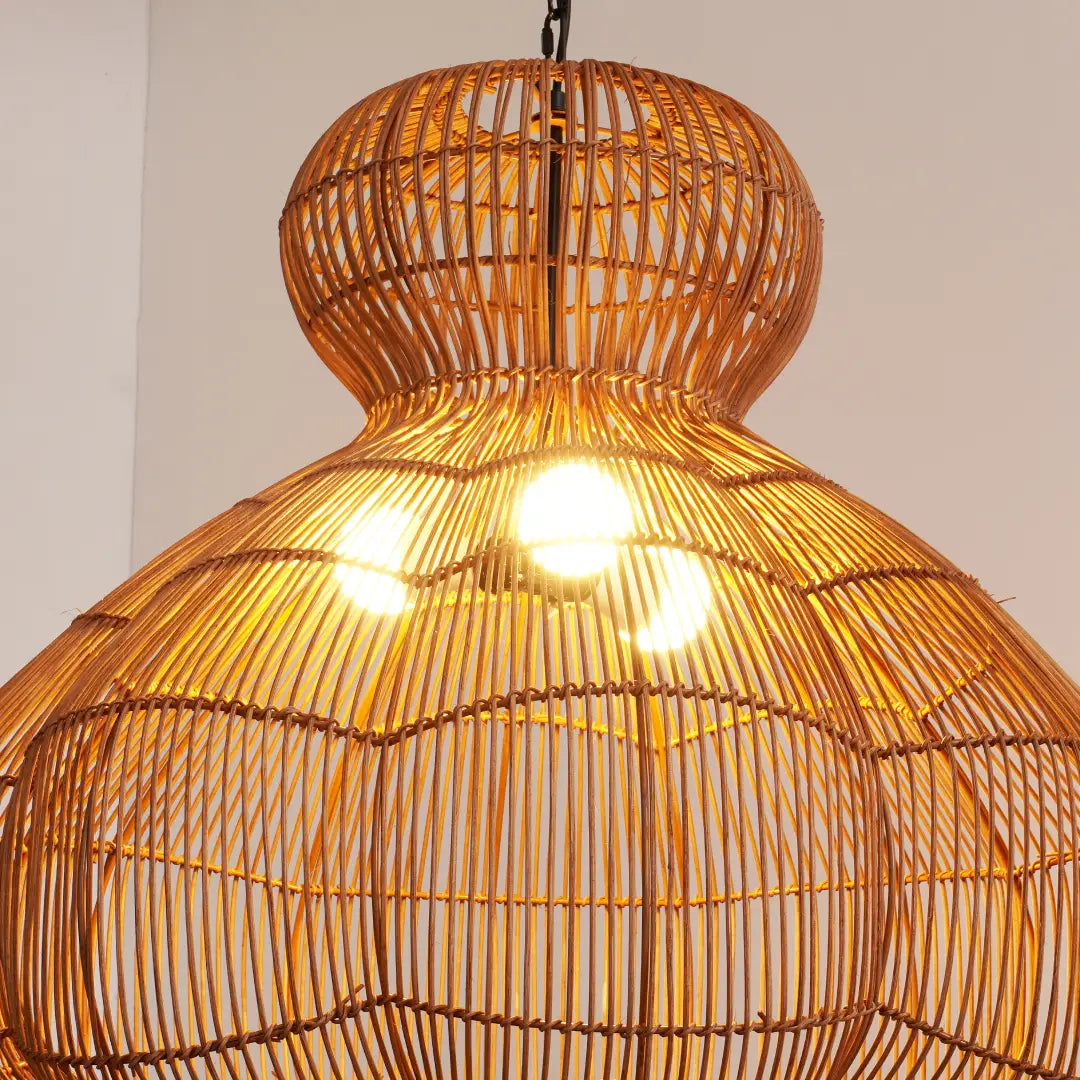 Retro Rattan Pendant Lamp 9