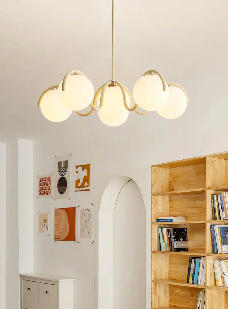 Round Ball Curve Chandelier 11