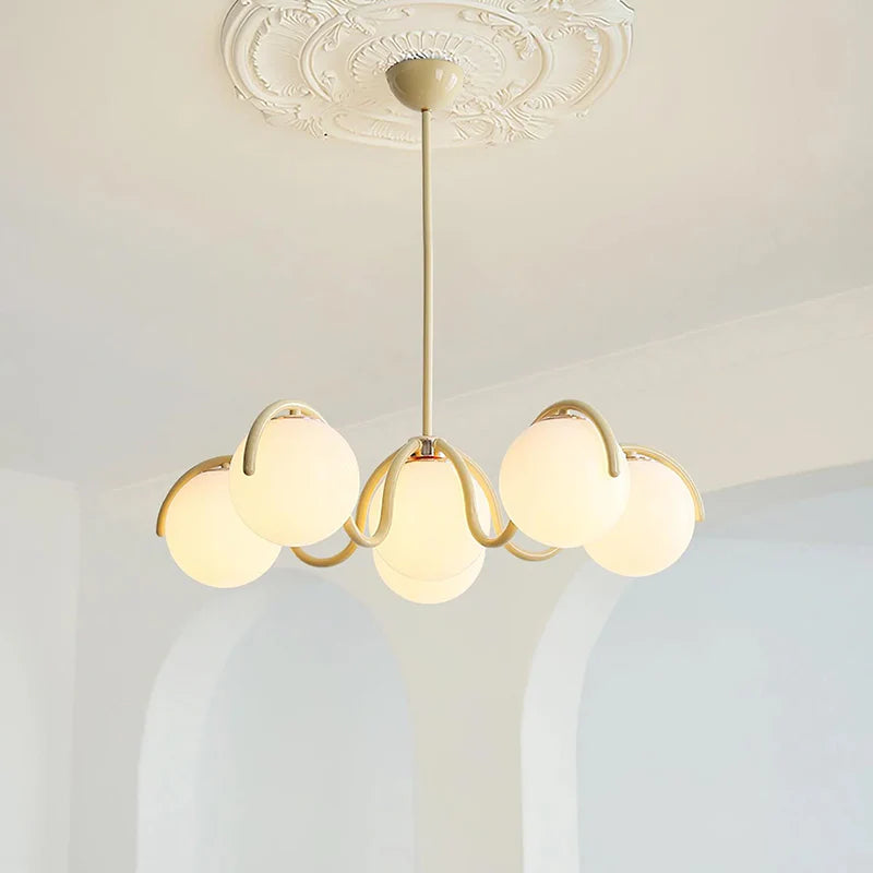 Round Ball Curve Chandelier 2