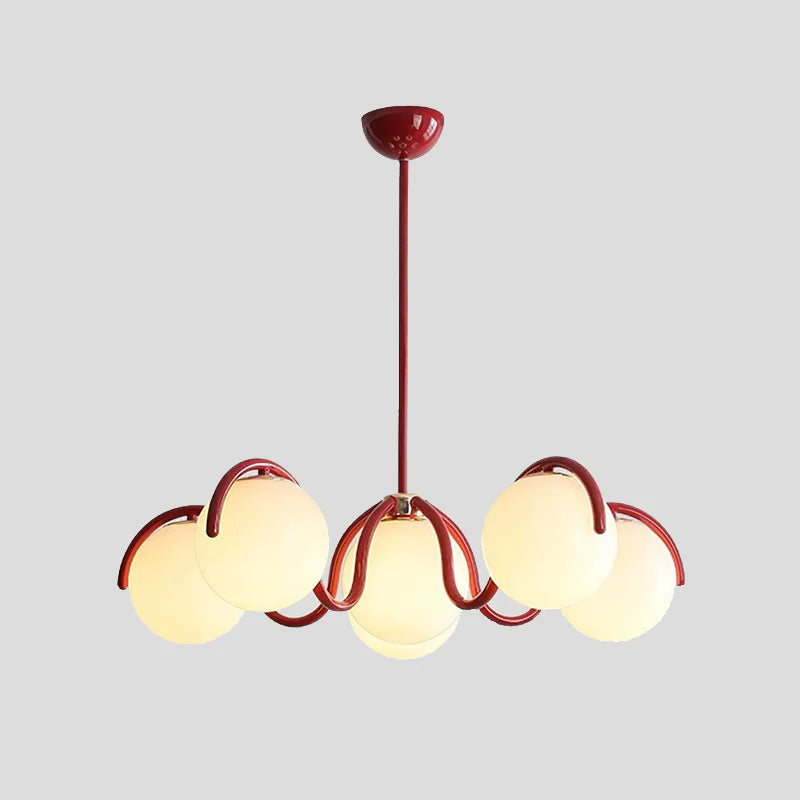 Round Ball Curve Chandelier 3