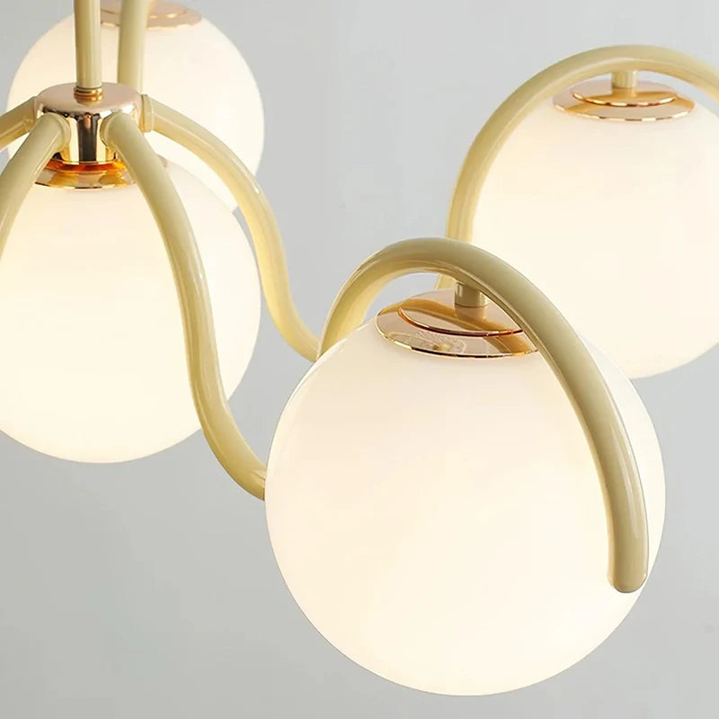 Round Ball Curve Chandelier 5