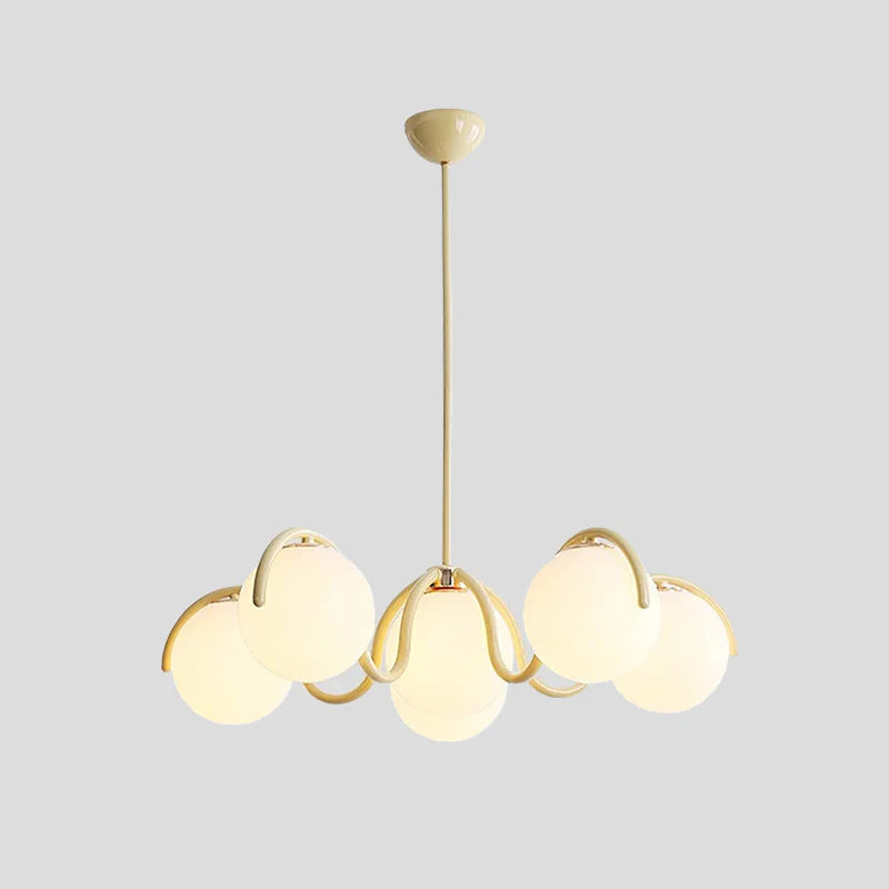 Round Ball Curve Chandelier 6