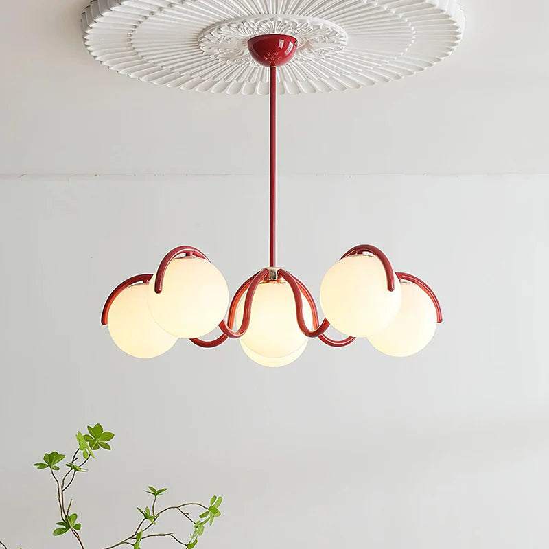 Round Ball Curve Chandelier 7