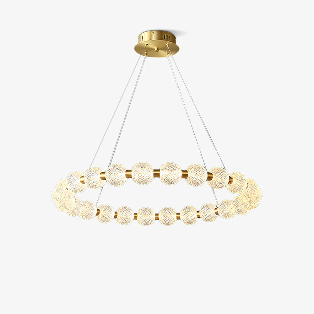 Round Buddha Beads Chandelier 1