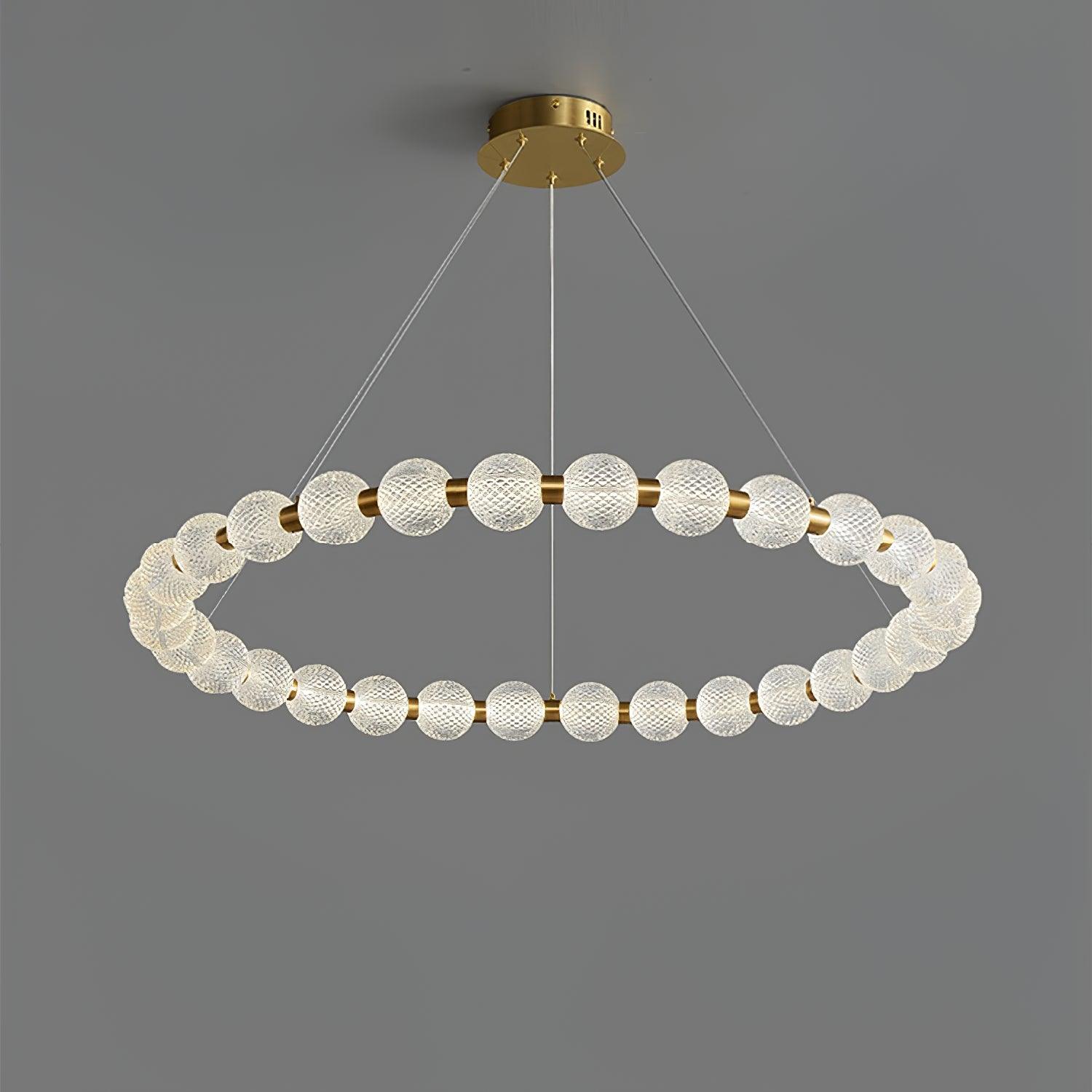 Round Buddha Beads Chandelier 11