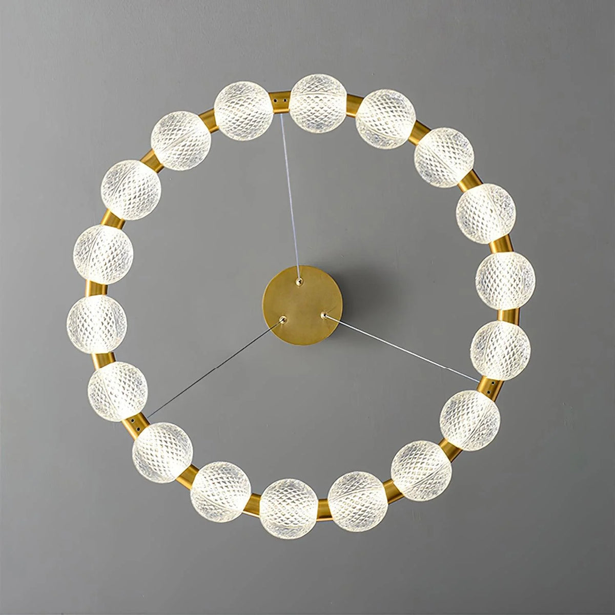 Round Buddha Beads Chandelier 12