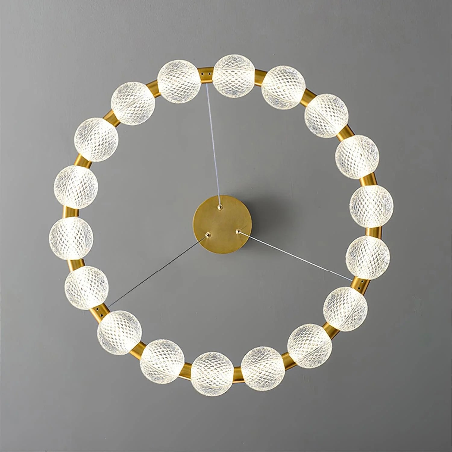 Round Buddha Beads Chandelier 12