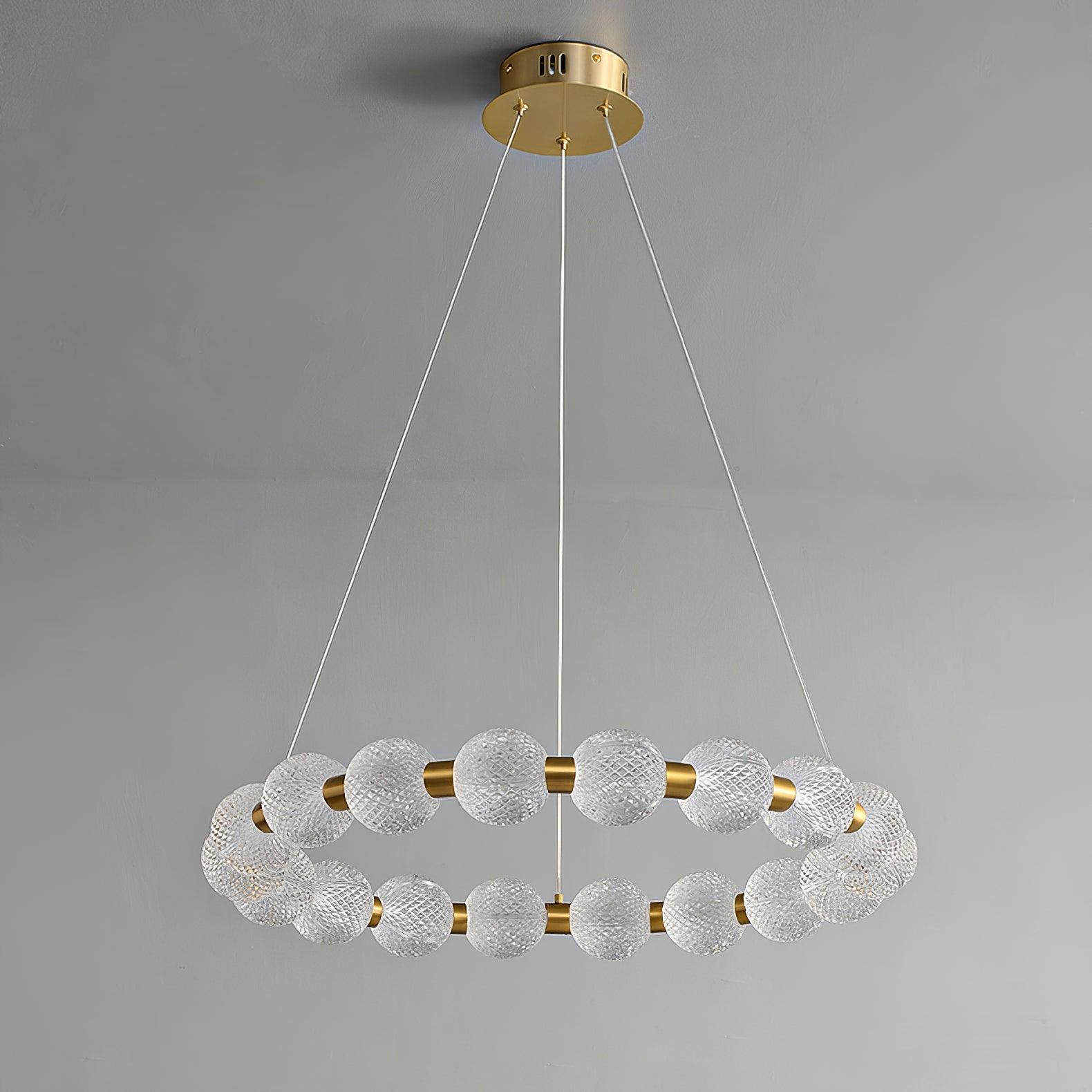 Round Buddha Beads Chandelier 14