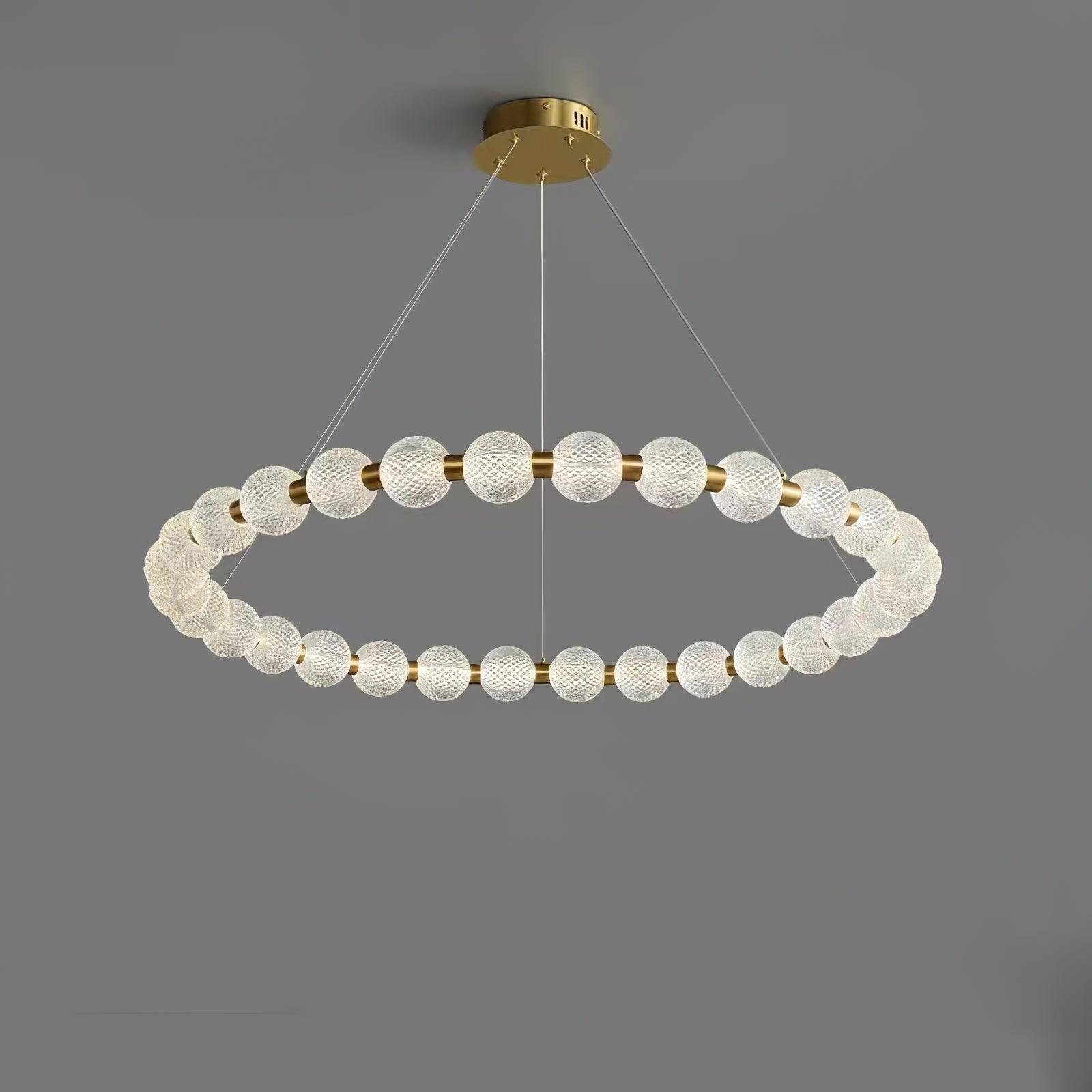 Round Buddha Beads Chandelier 26