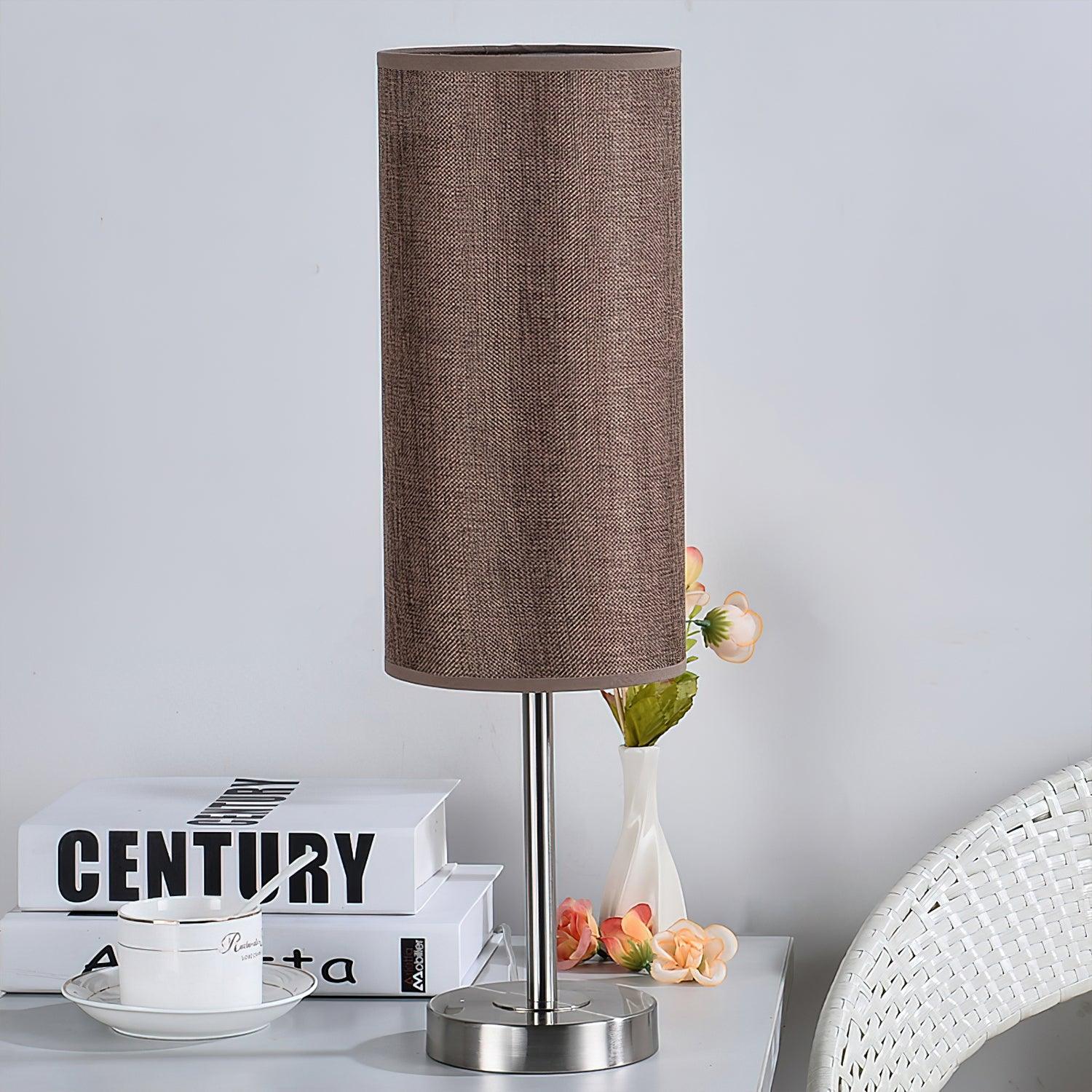 Round Fabric Table Lamp 13