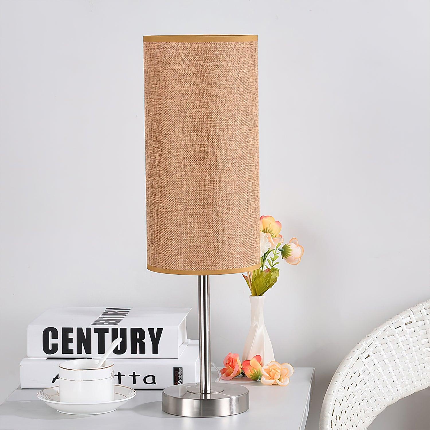 Round Fabric Table Lamp 14