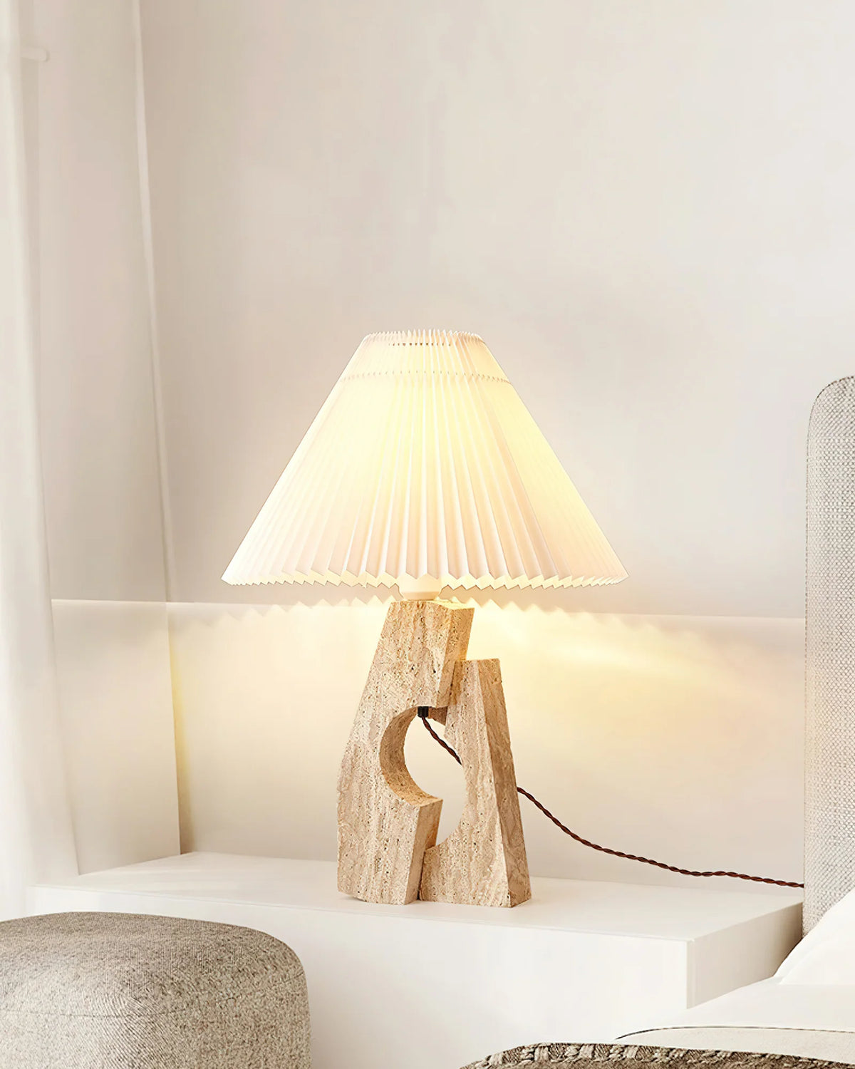 Ruins Cream Table Lamp 11