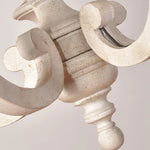 Rustic Wooden Candlestick Chandelier 14