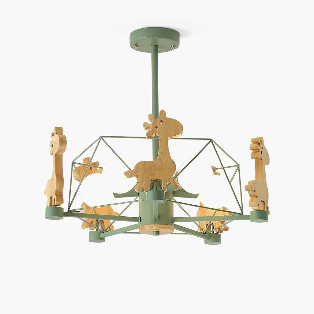 Safari Friends Children's wooden Chandelier 18