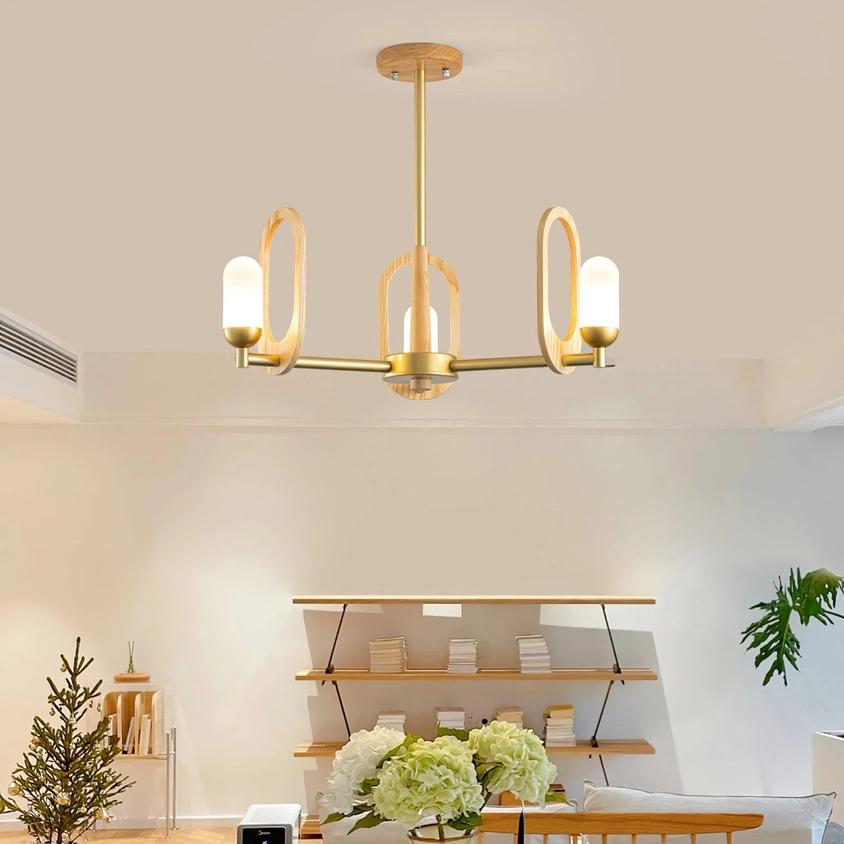 Scandinavian Wooden Chandelier 11