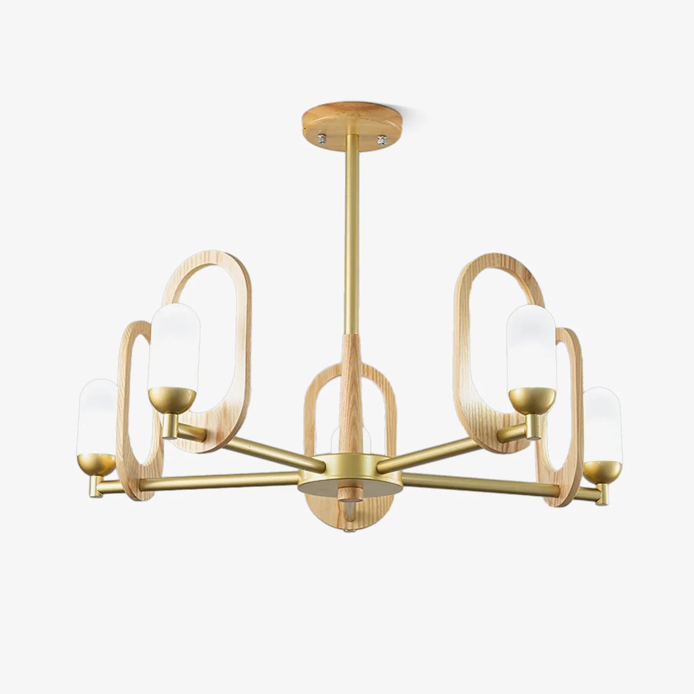 Scandinavian Wooden Chandelier 17