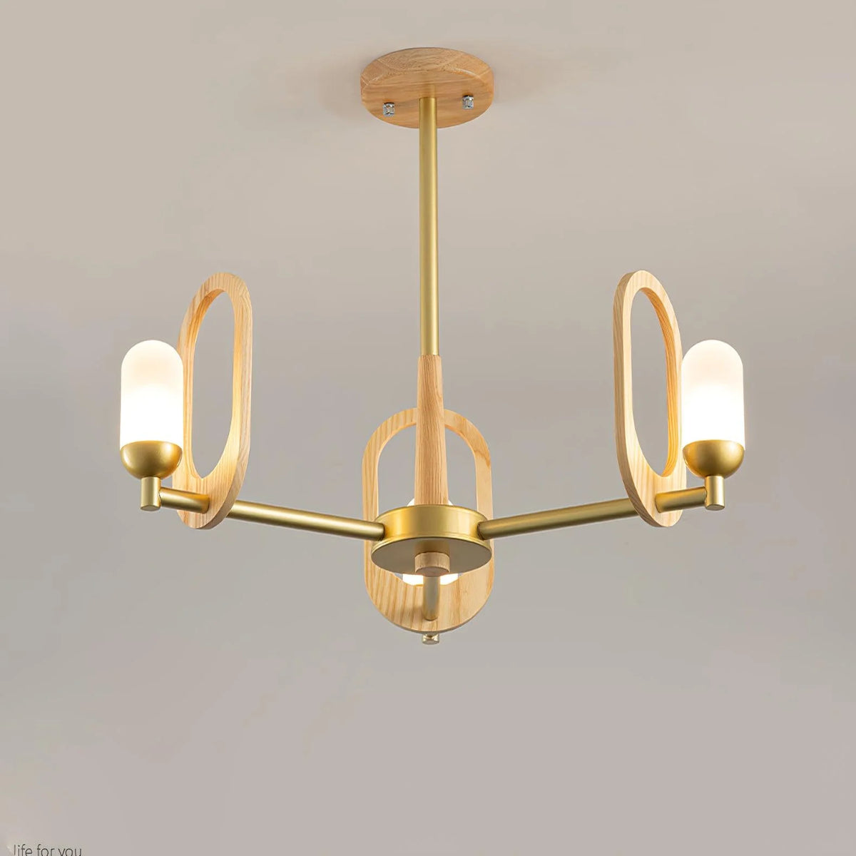 Scandinavian Wooden Chandelier 18