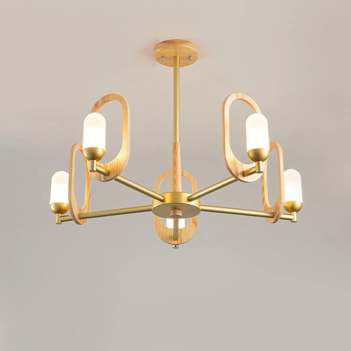 Scandinavian Wooden Chandelier 5