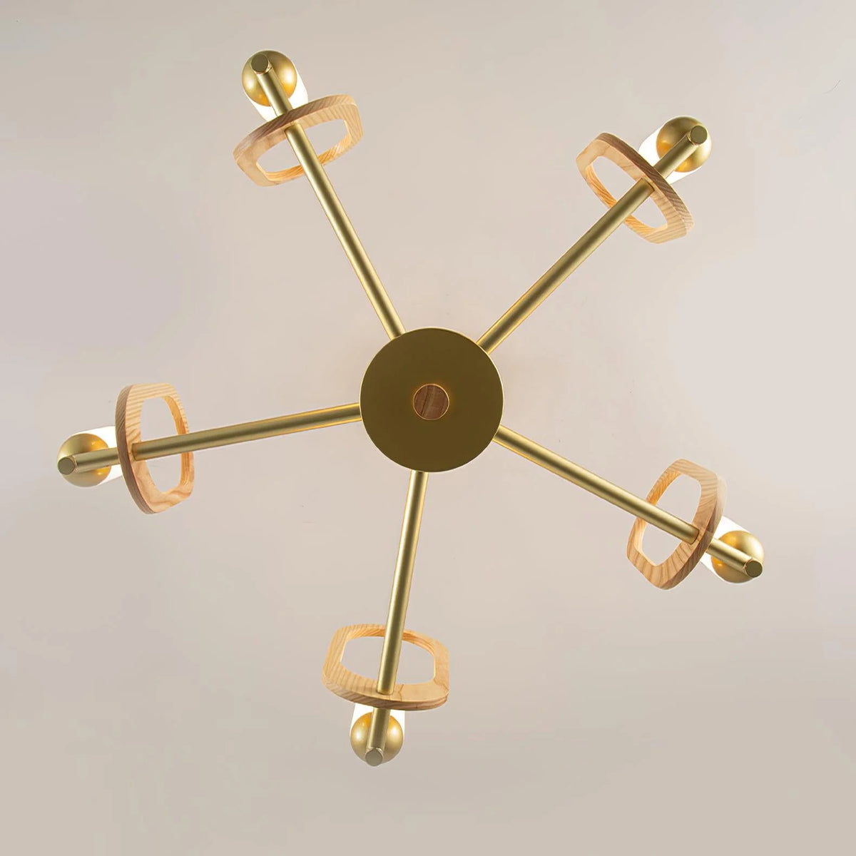 Scandinavian Wooden Chandelier 8