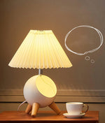 Semi-Round Pleated Table Lamp 19