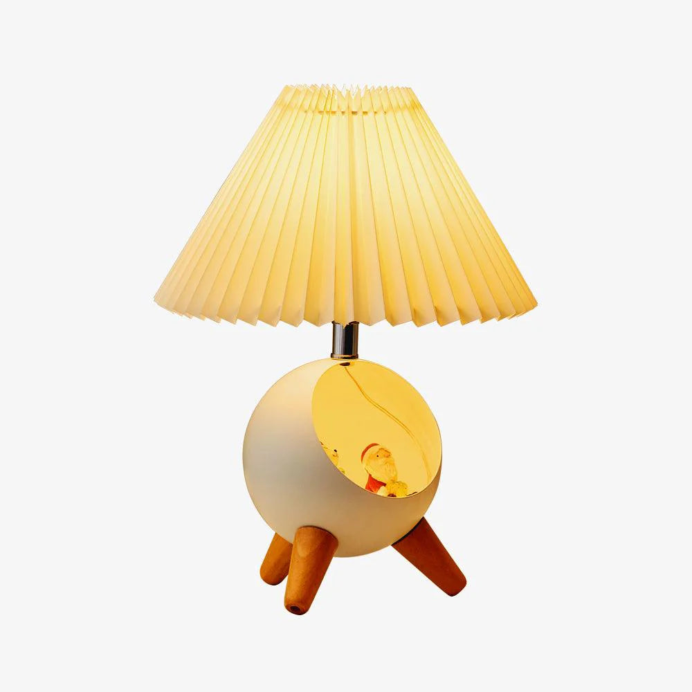 Semi-Round Pleated Table Lamp 5