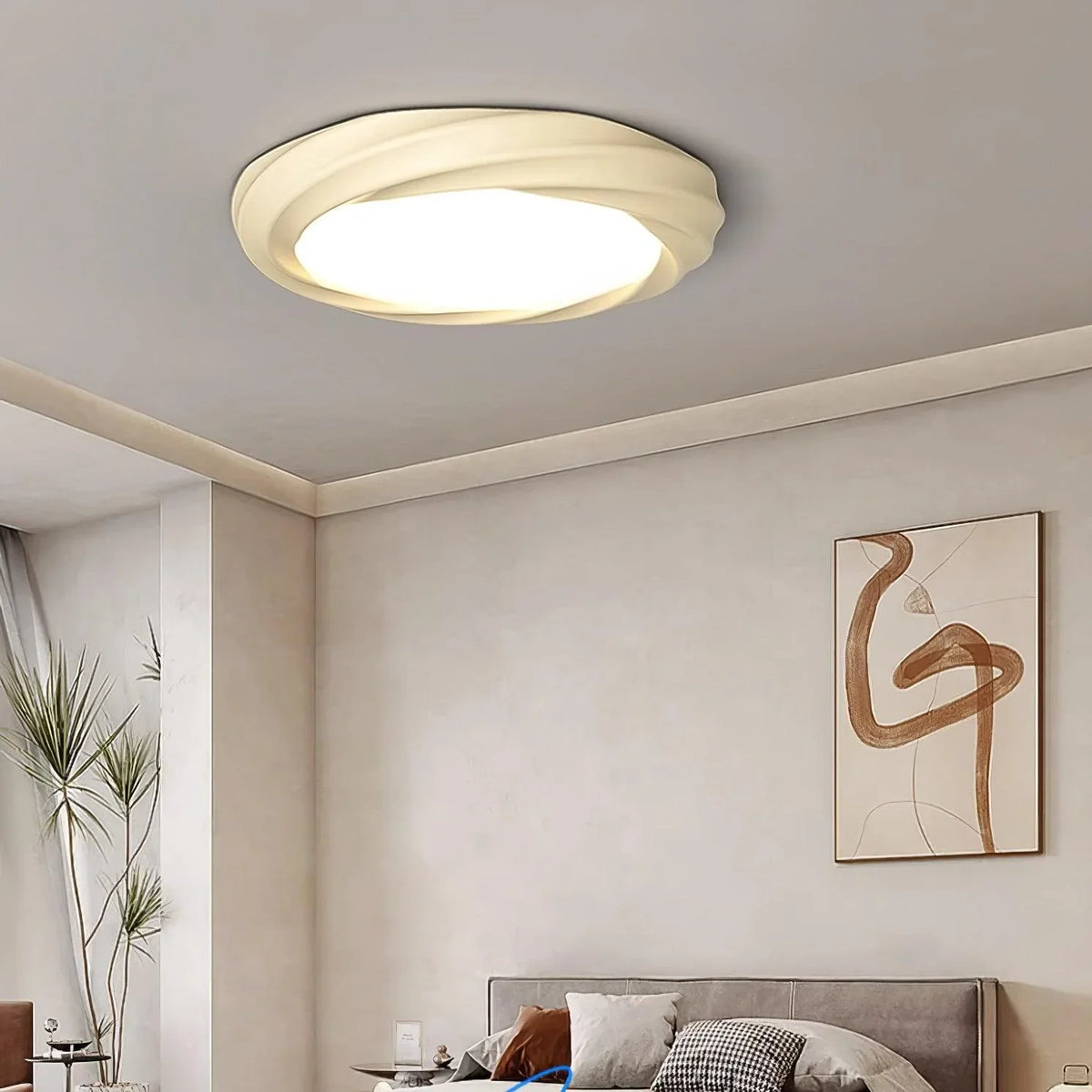 Simple_Cream_Ceiling_Light_2