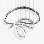 Spiral Ribbons Crystal Chandelier