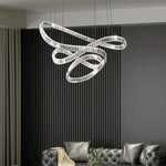 Spiral Ribbons Crystal Chandelier_6