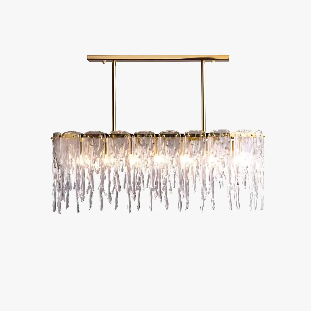 Square Crystal Icicle Chandelier 1