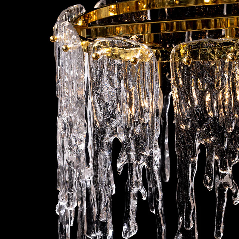 Square Crystal Icicle Chandelier 3