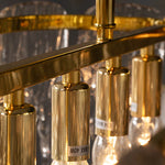 Square Crystal Icicle Chandelier 4