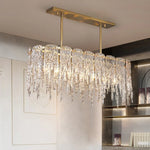 Square Crystal Icicle Chandelier 8