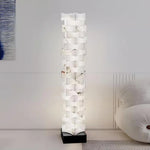 Stacked Alabaster Squares Floor Lamp 20