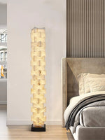 Stacked Alabaster Squares Floor Lamp 23