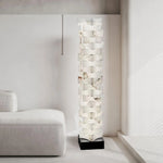 Stacked Alabaster Squares Floor Lamp 3