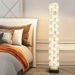 Stacked Alabaster Squares Floor Lamp 5