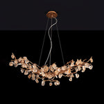 Stone Crystal Brass Chandelier 10