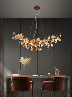 Stone Crystal Brass Chandelier 18