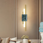 Superior_Marble_Wall_Sconces_cast a warm light