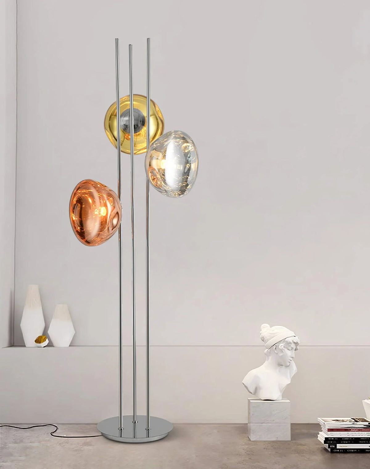 Three Lava Glass Floor Lamp 6