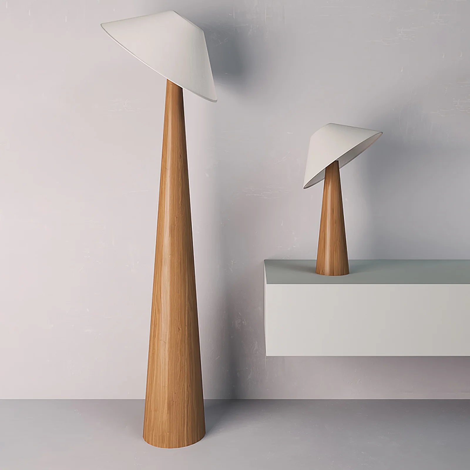 Tilt Hat Wooden Table Lamp 13